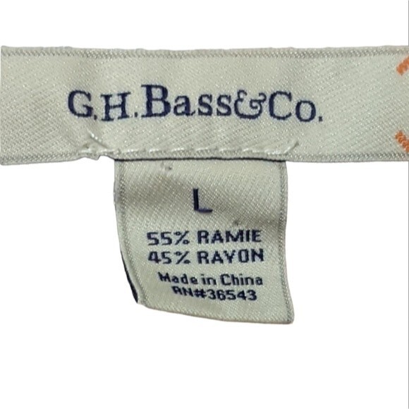 GH Bass & Co light weight v-neck sweater tie dye transitional large - Picture 3 of 5